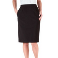Polyester Straight Skirt w/ Elastic Back & Pocket